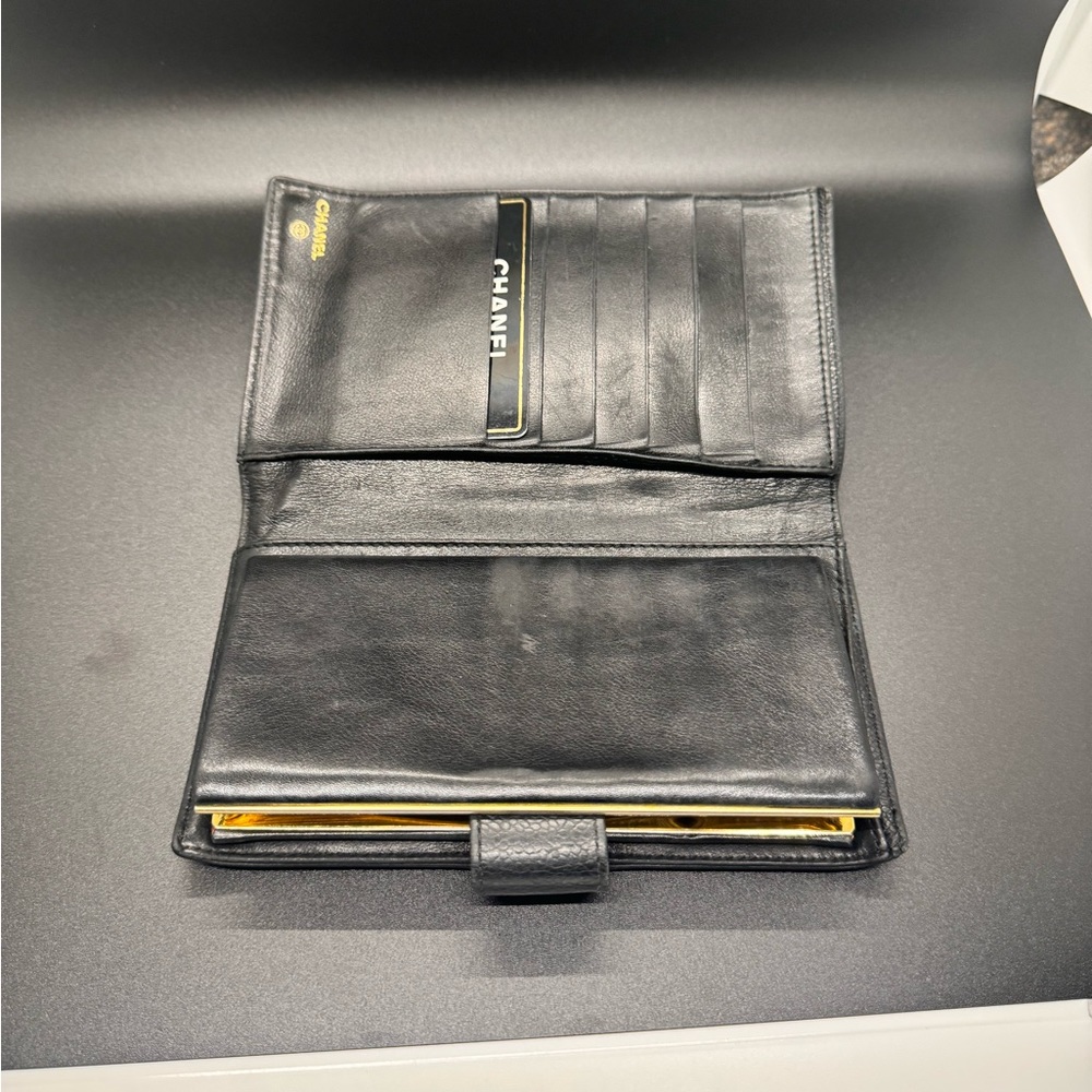 CHANEL BLK Caviar Leather Long Wallet - Picture 10 of 16